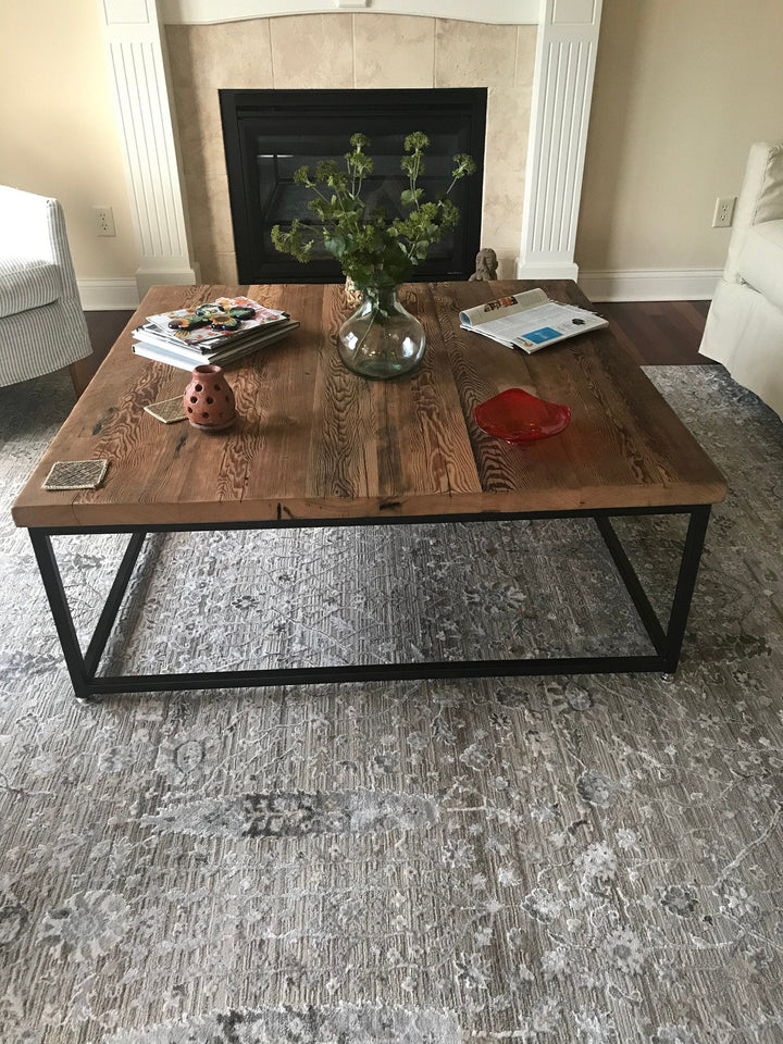 Reclaimed Wood Square Coffee Table