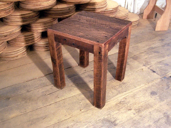 Reclaimed Oak Parsons End Table