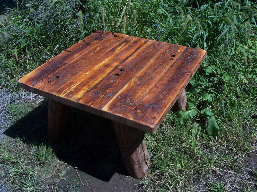 Farmhouse Wood Square Coffee Table