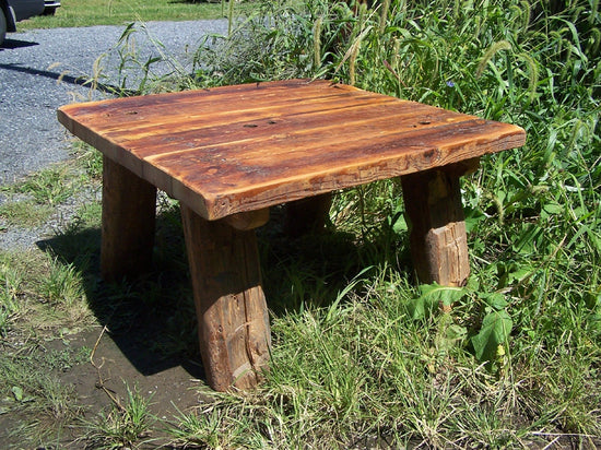 Farmhouse Wood Square Coffee Table