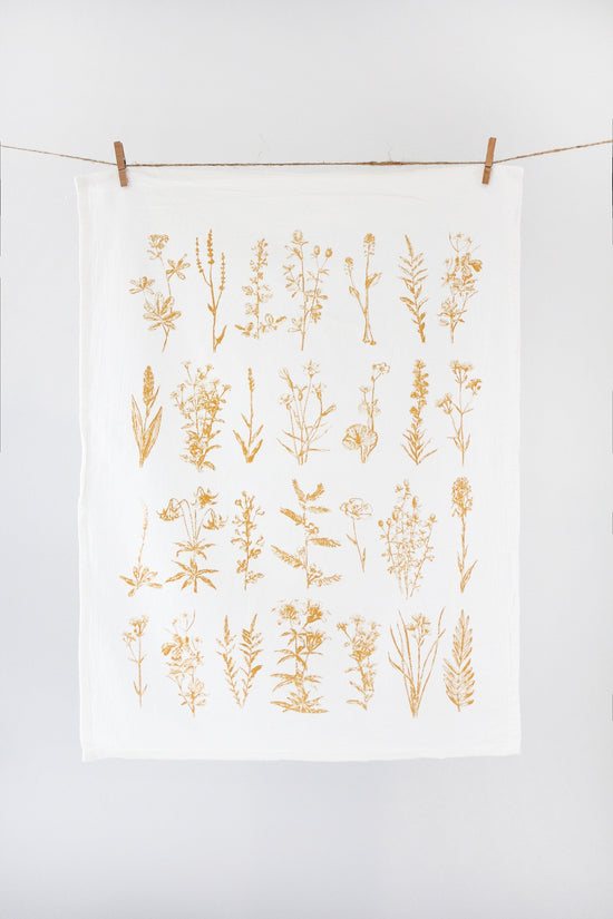 Wild Flower Tea Towel