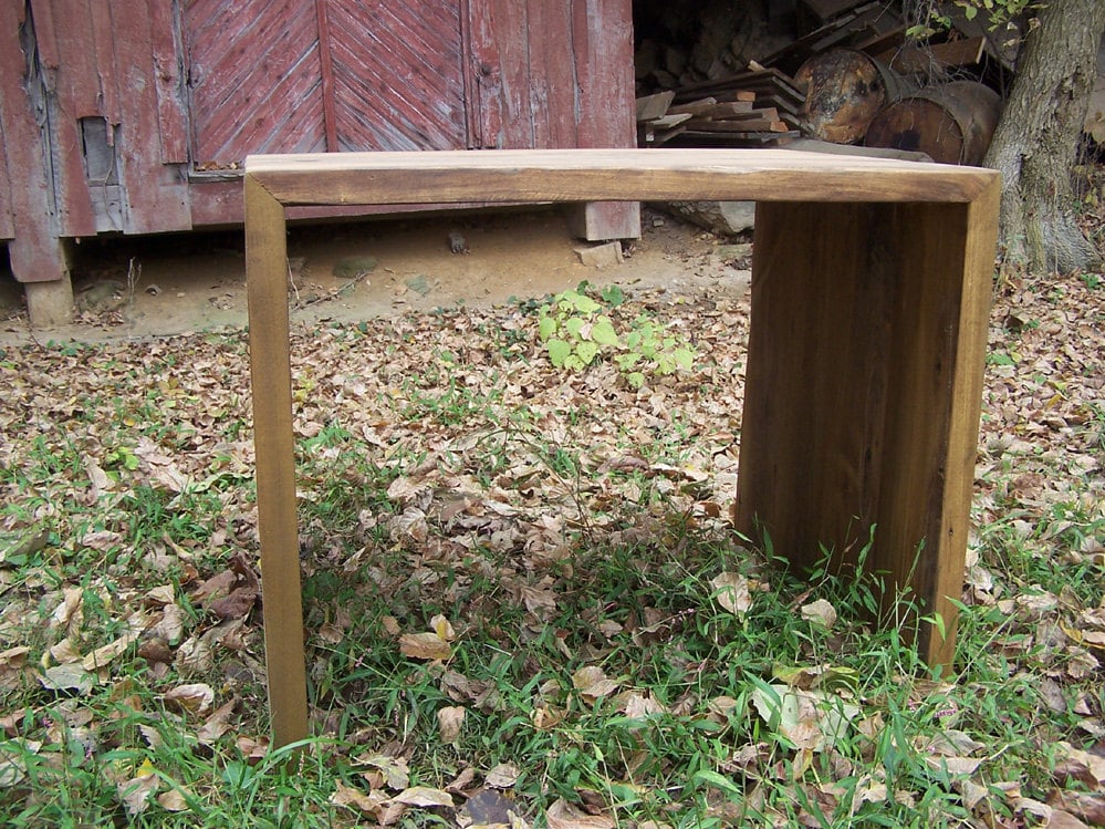 Reclaimed Wood Slab Desk