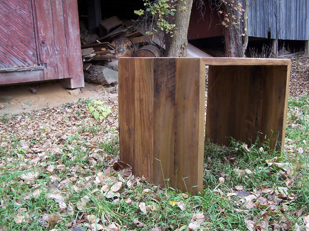 Reclaimed Wood Slab Desk