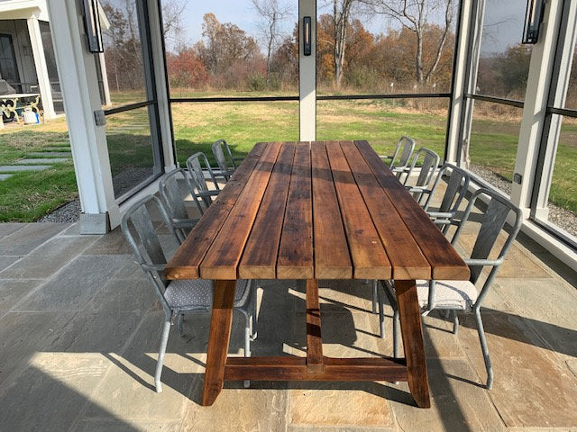 Modern Farmhouse Patio Dining Table