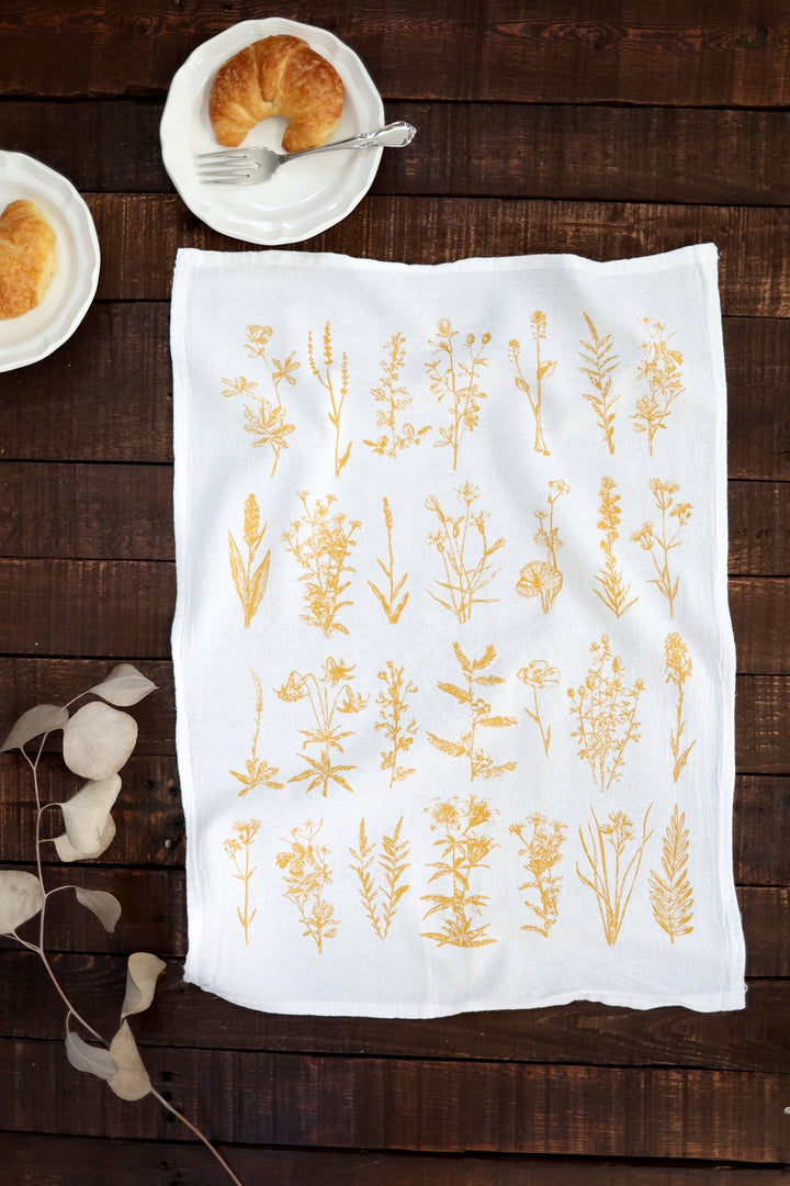 Wild Flower Tea Towel