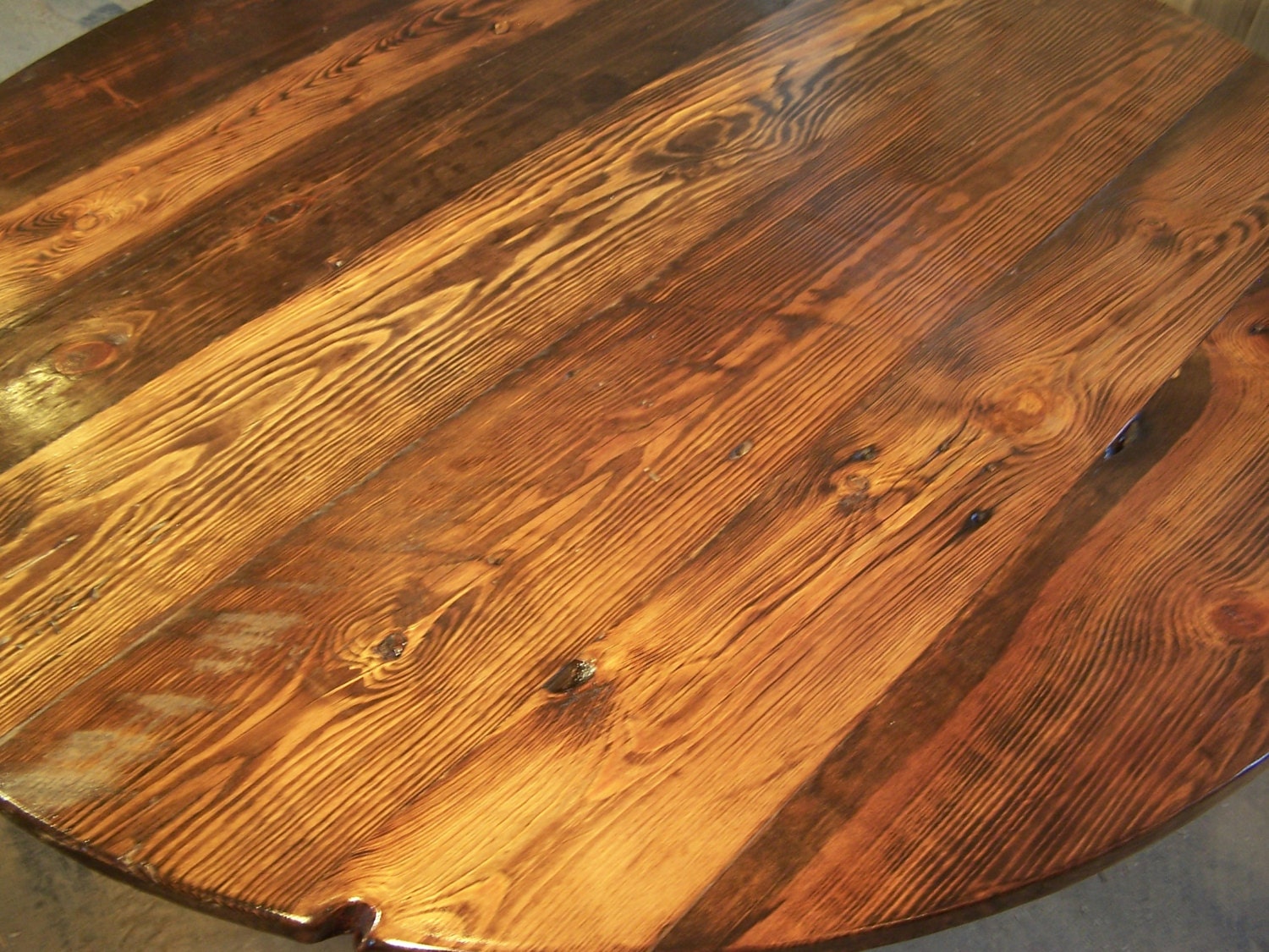 Extra Large Reclaimed Wood Round Coffee Table