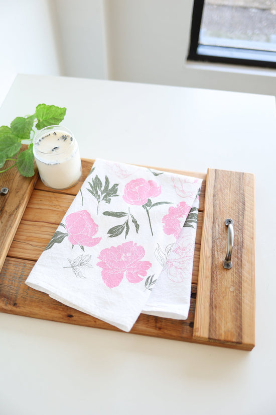 Peony Tea Towel