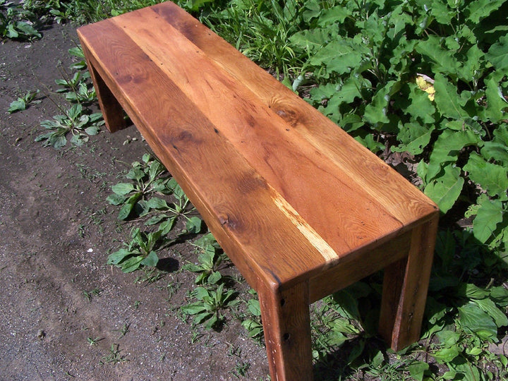 Reclaimed Barnwood Parsons Bench