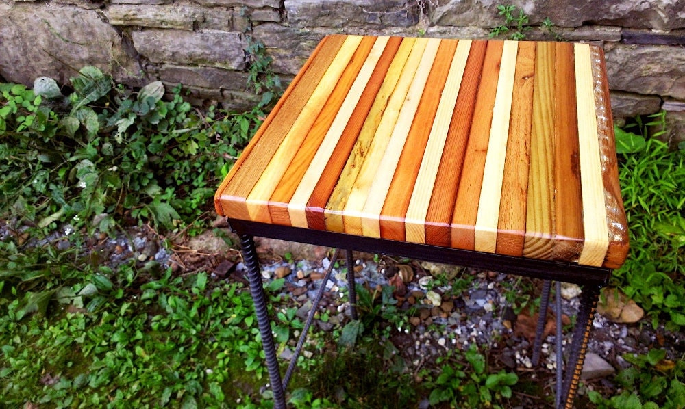 Rocksalt Reclaimed Wood Stool