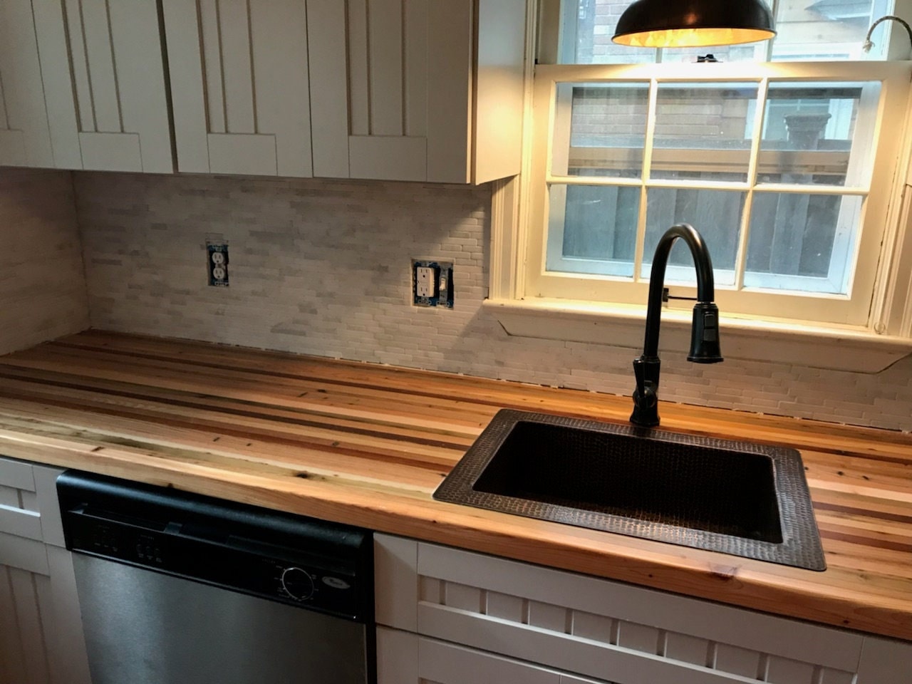 Reclaimed Wood Butcher Block Countertop