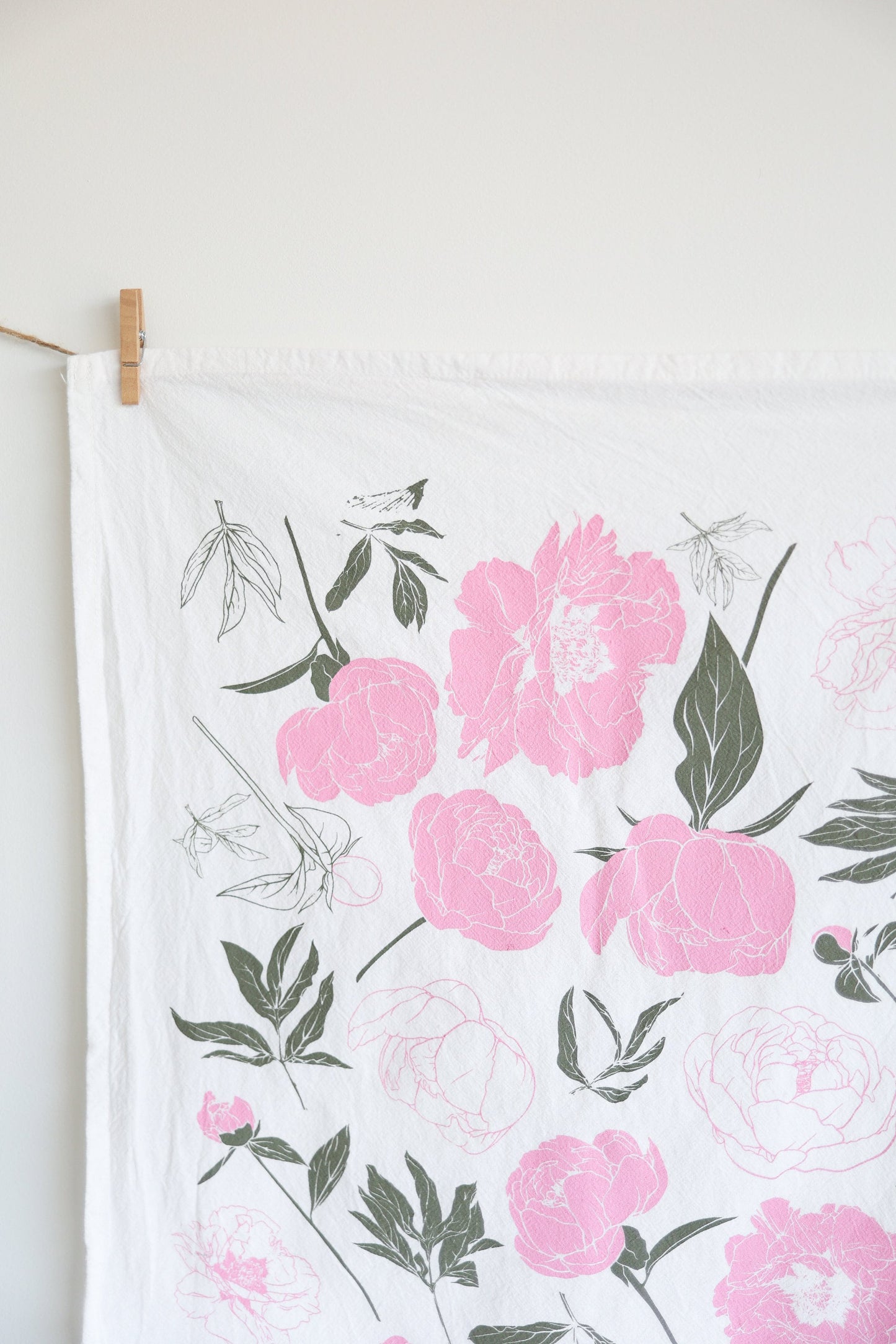 Peony Tea Towel