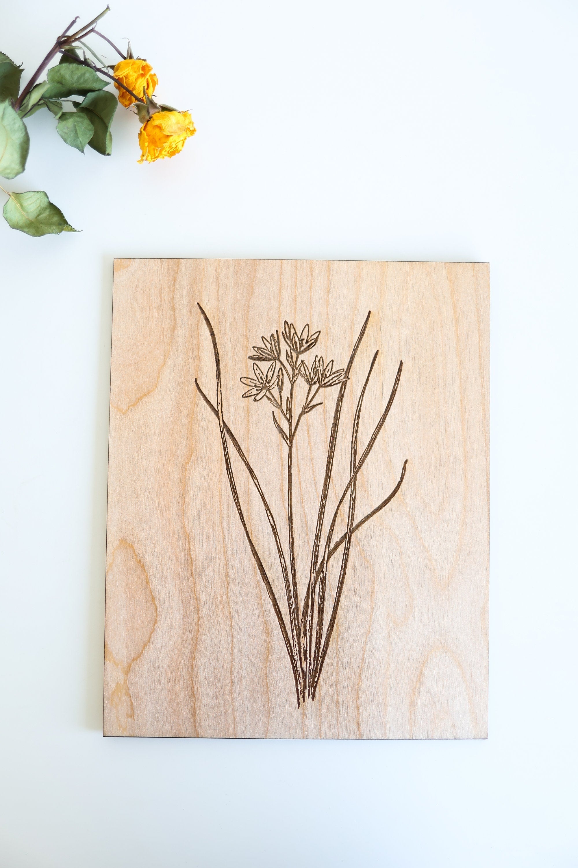 Wooden Summer Flower Panel Wall Art