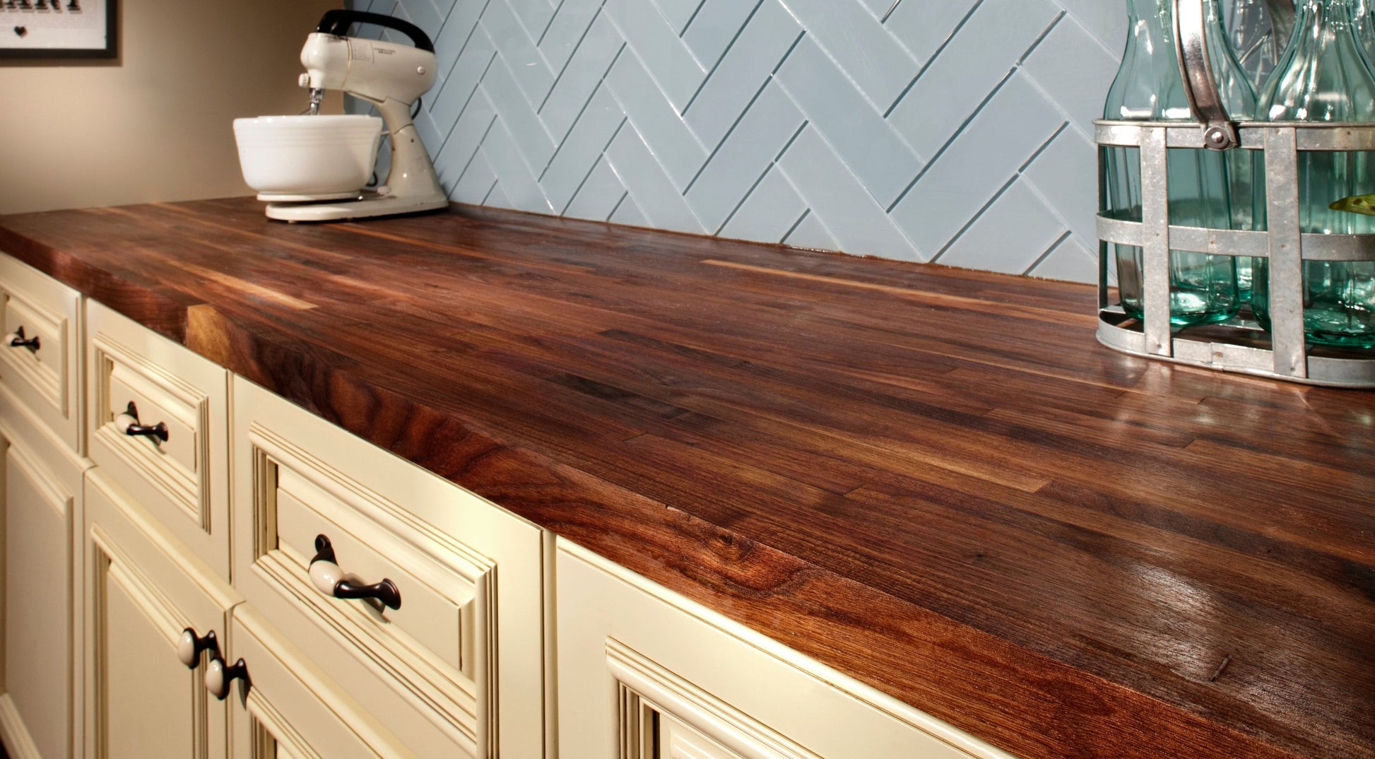 Reclaimed Walnut Butcher Block Countertop