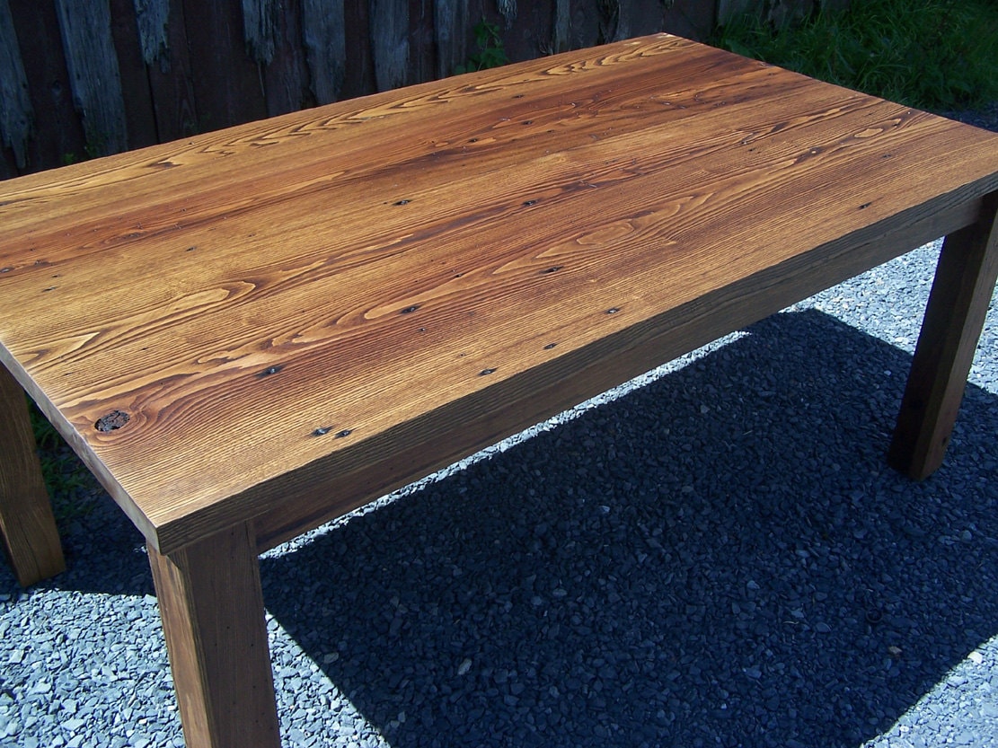 "Big Sur" Reclaimed Wormy Chestnut Dining Table