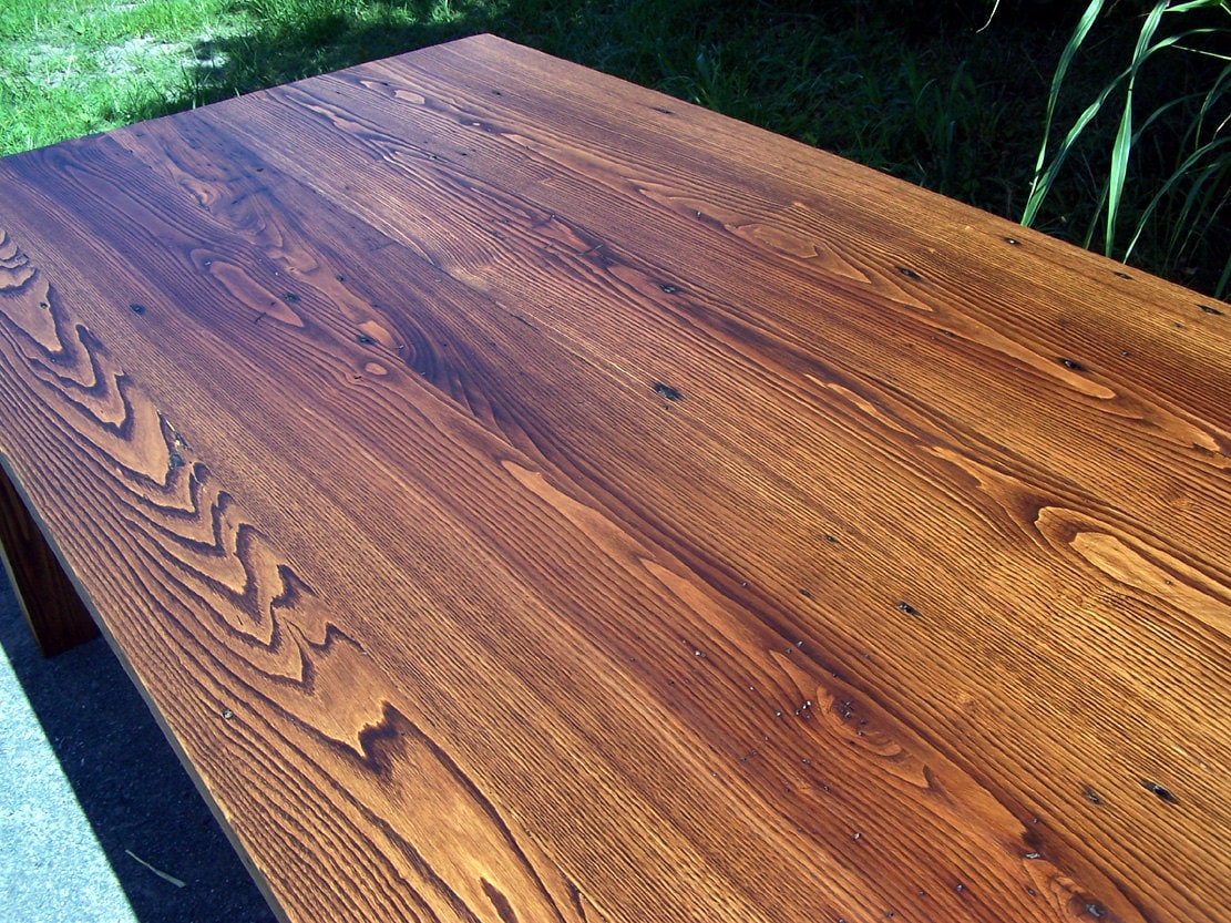 "Big Sur" Reclaimed Wormy Chestnut Dining Table