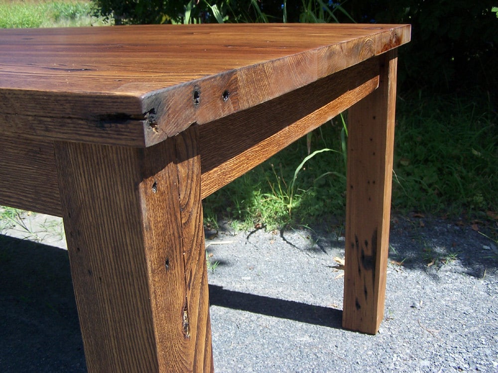 "Big Sur" Reclaimed Wormy Chestnut Dining Table