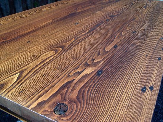 "Big Sur" Reclaimed Wormy Chestnut Dining Table