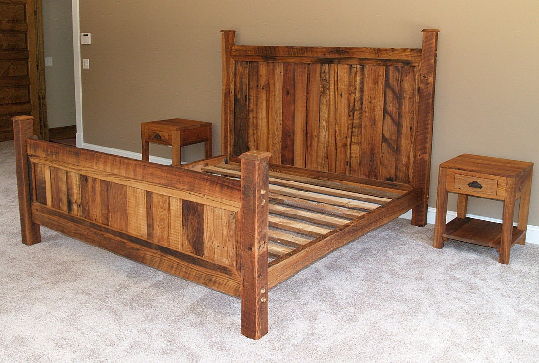 Reclaimed Chestnut Platform Bed