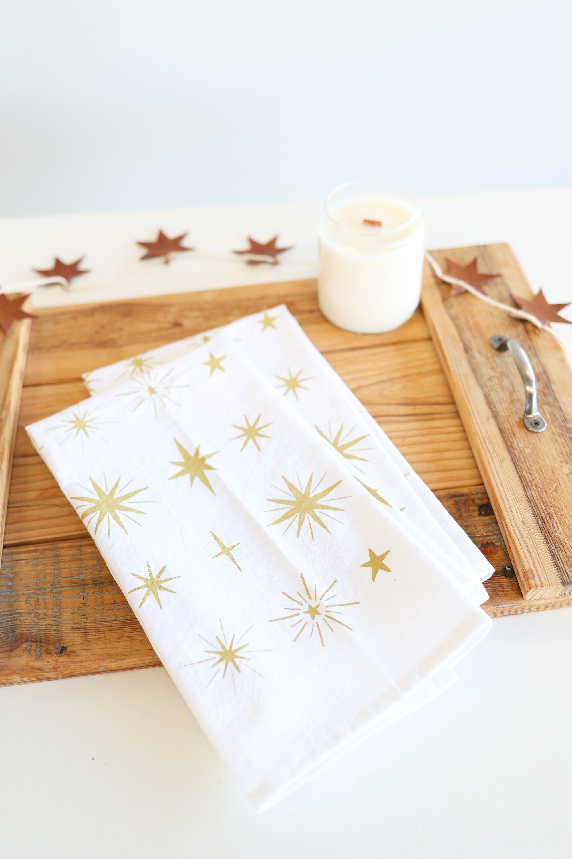 Starlight Pattern Tea Towel