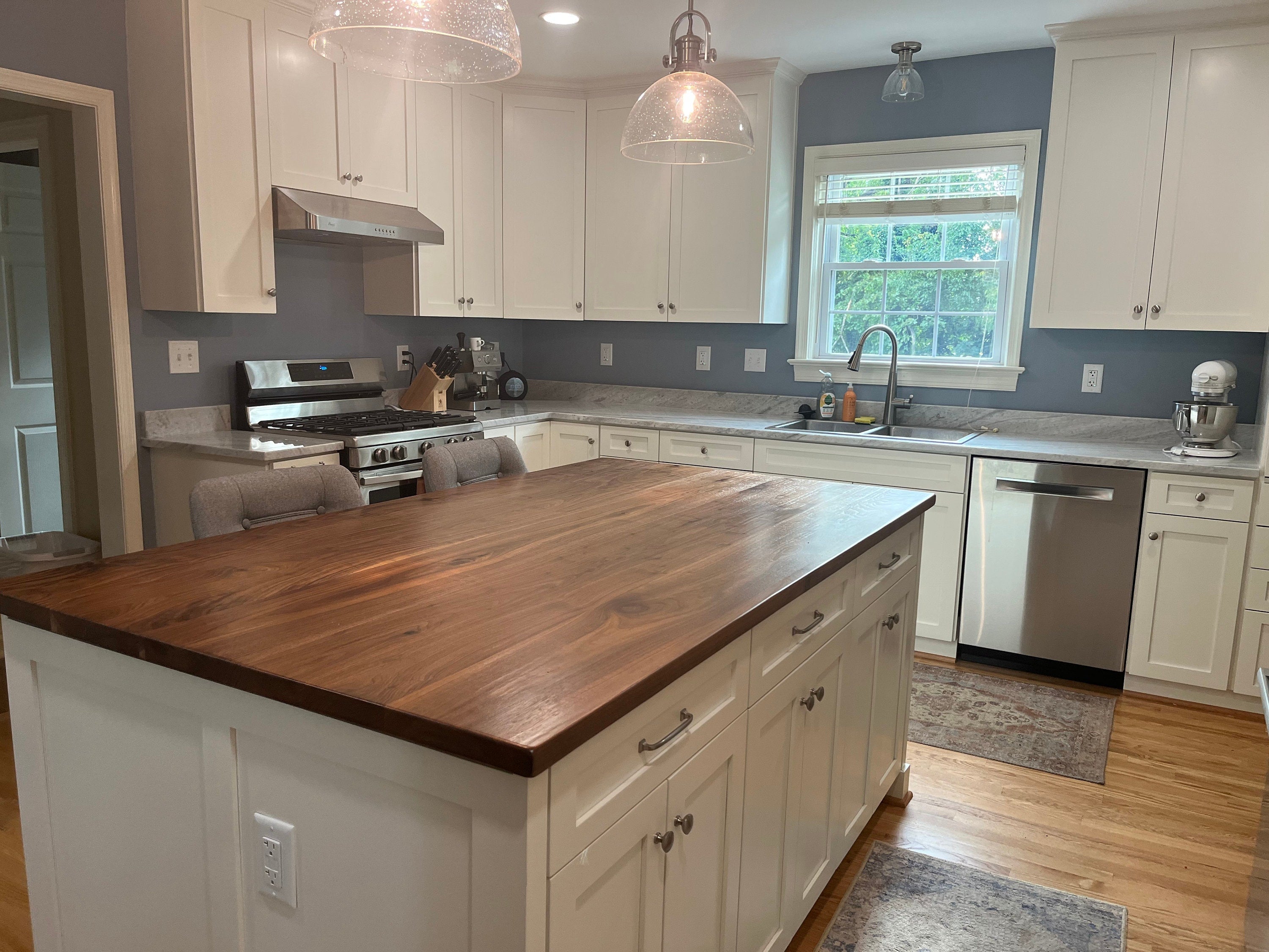 Reclaimed Walnut Butcher Block Countertop