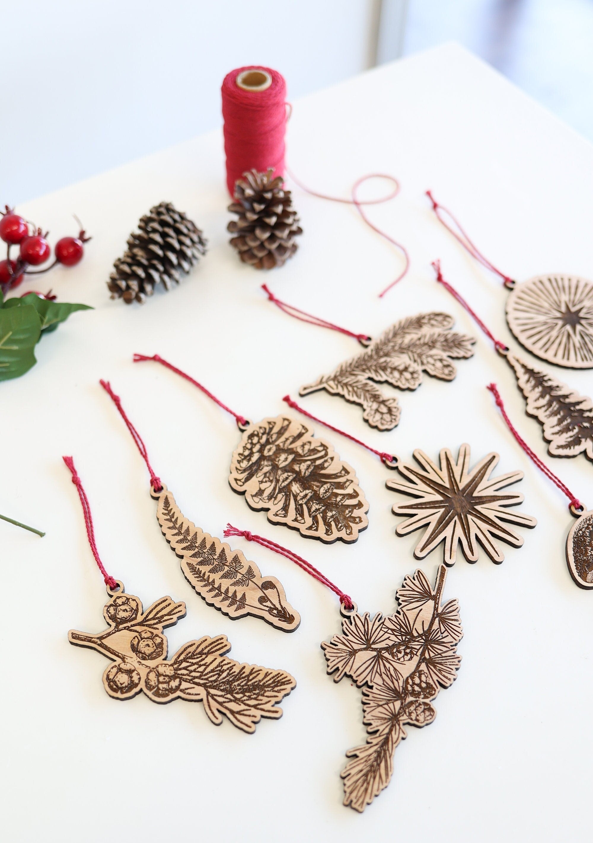 Round Pinecone Ornament