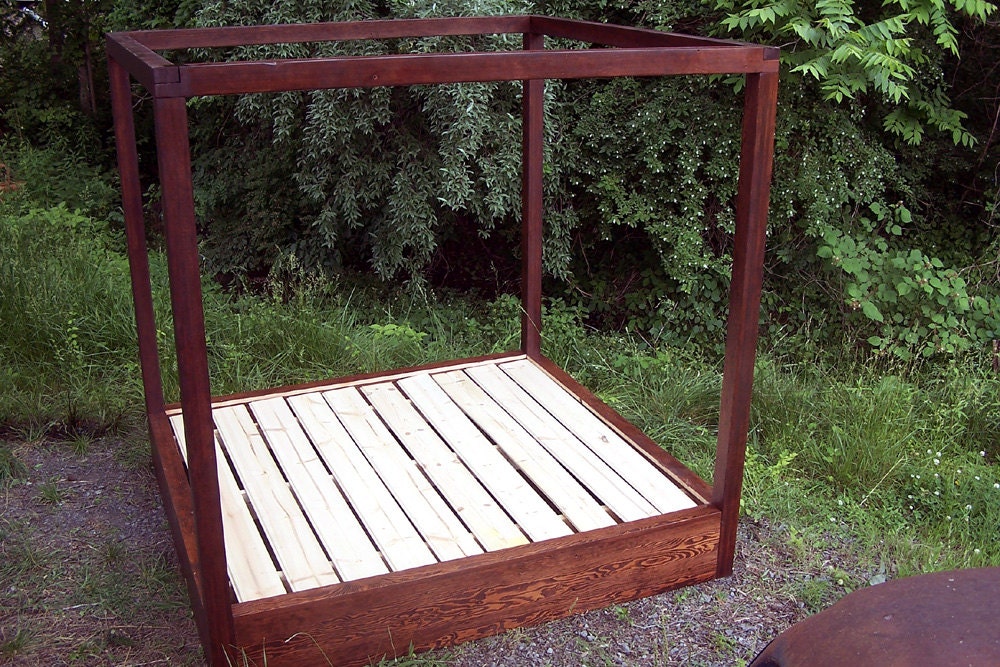 Reclaimed Douglas Fir Canopy Bed