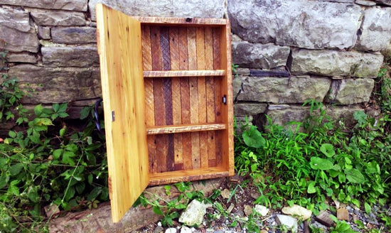 Rustic Reclaimed Wood Medicine Cabinet