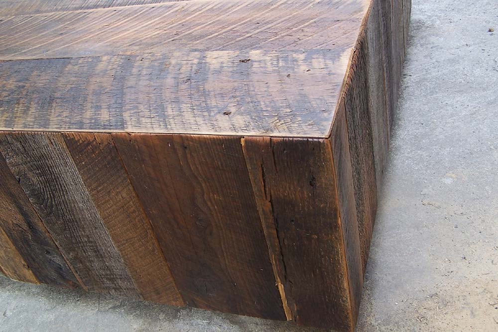 Reclaimed Barnwood Square Coffee Table