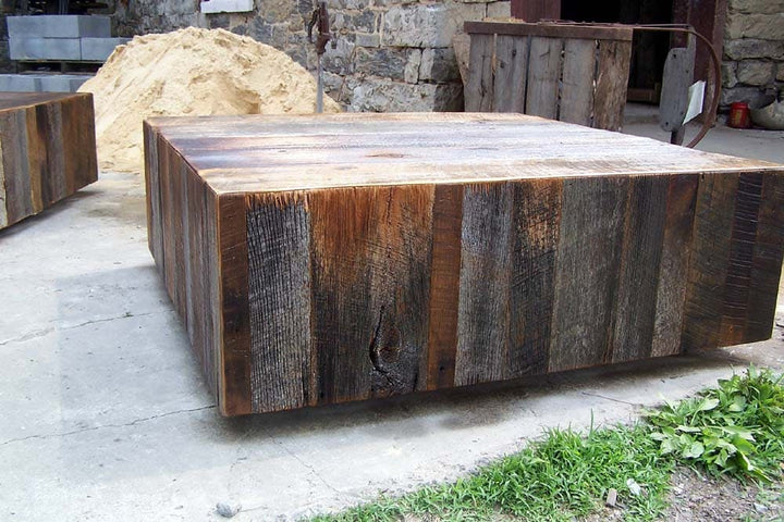 Reclaimed Barnwood Square Coffee Table