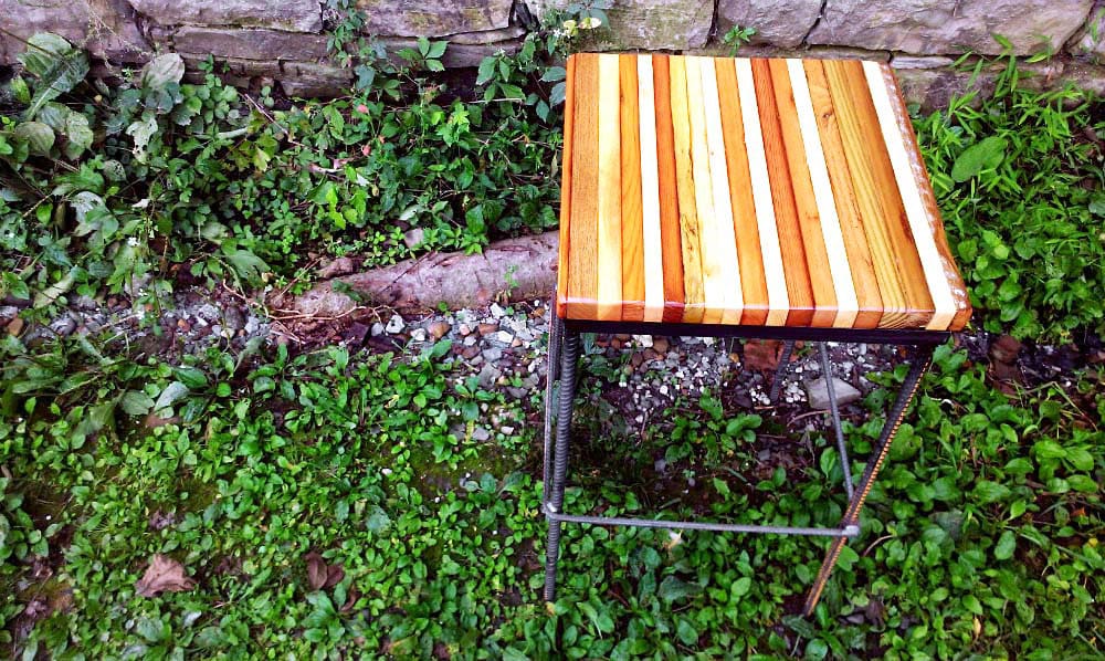 Rocksalt Reclaimed Wood Stool