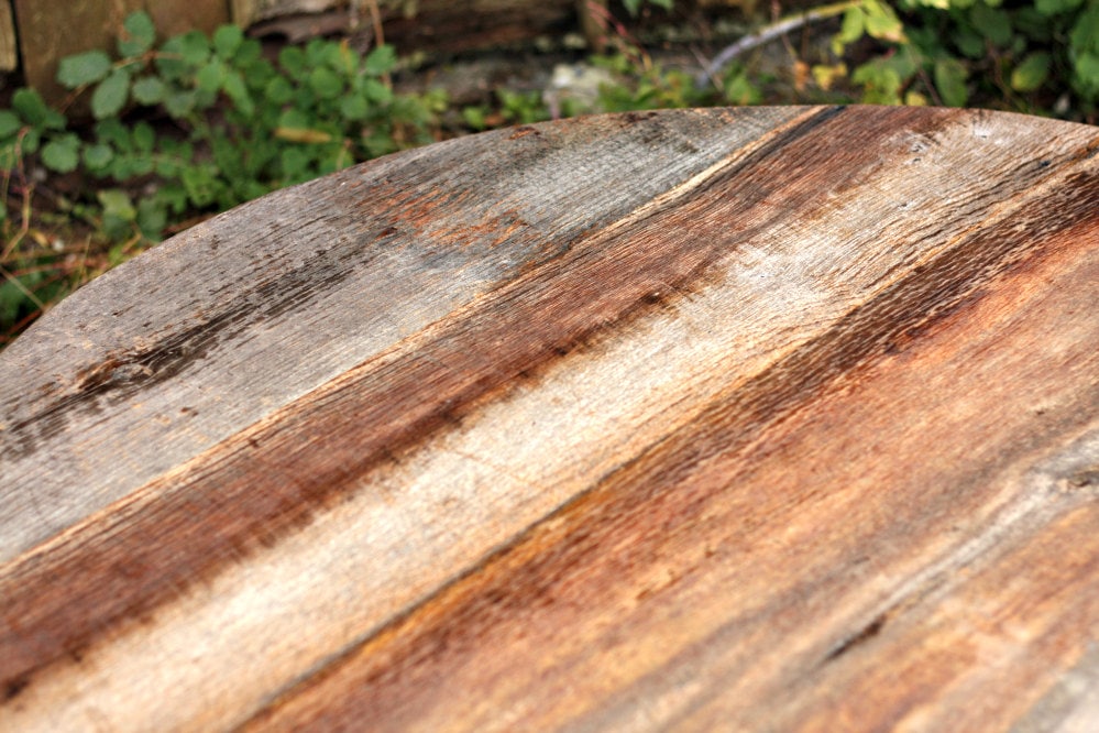 Reclaimed Wood Coffee Table with Metal Legs