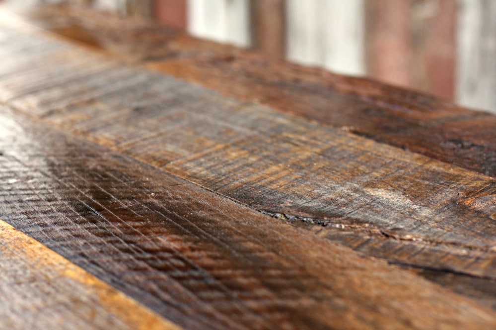 Industrial Wood & Pipe Bar Table