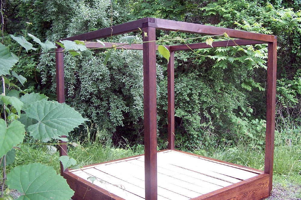 Reclaimed Douglas Fir Canopy Bed