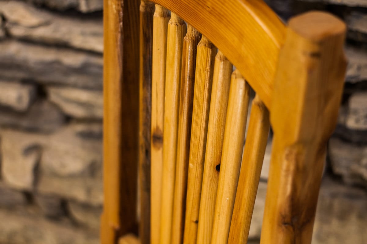 Vintage Heart Pine Dining Chair