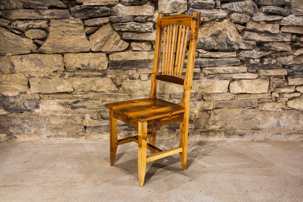 Vintage Heart Pine Dining Chair