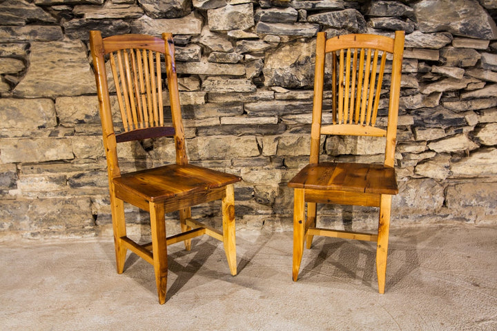 Vintage Heart Pine Dining Chair