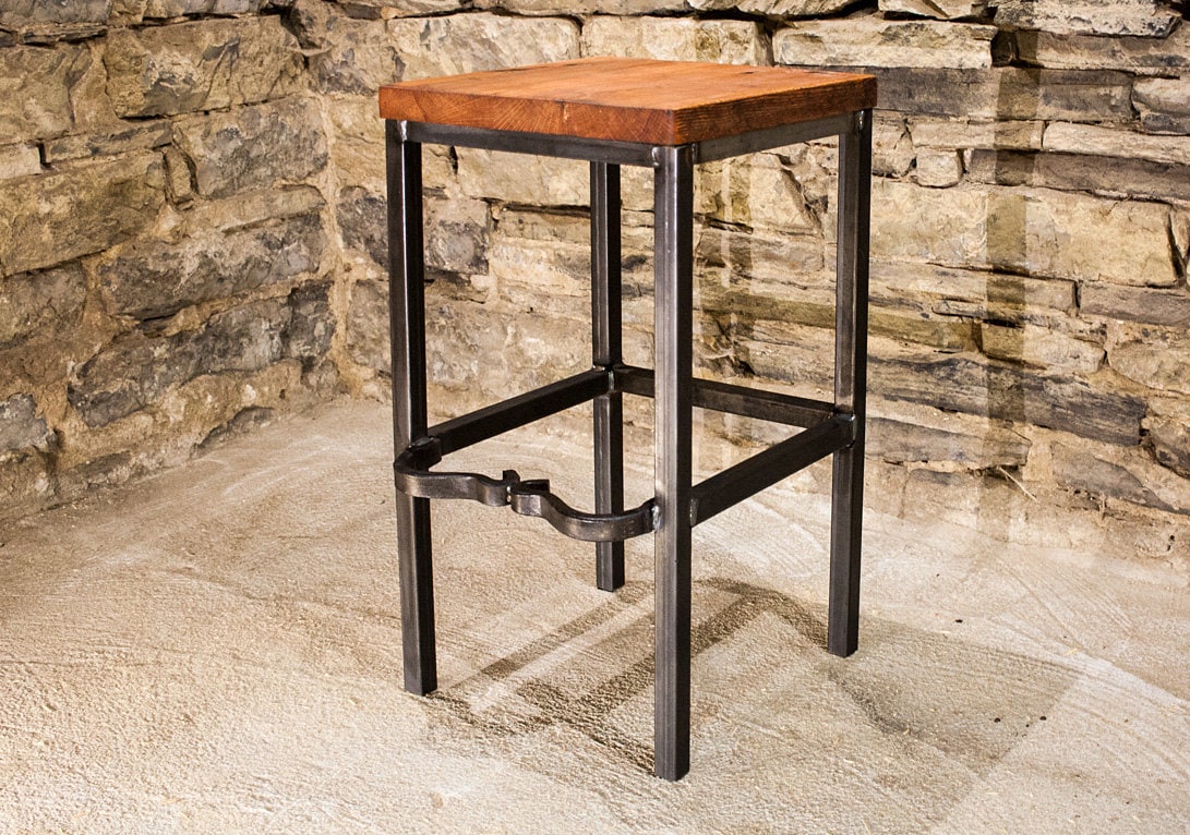 "Right Proper" Reclaimed Wood Square Stool