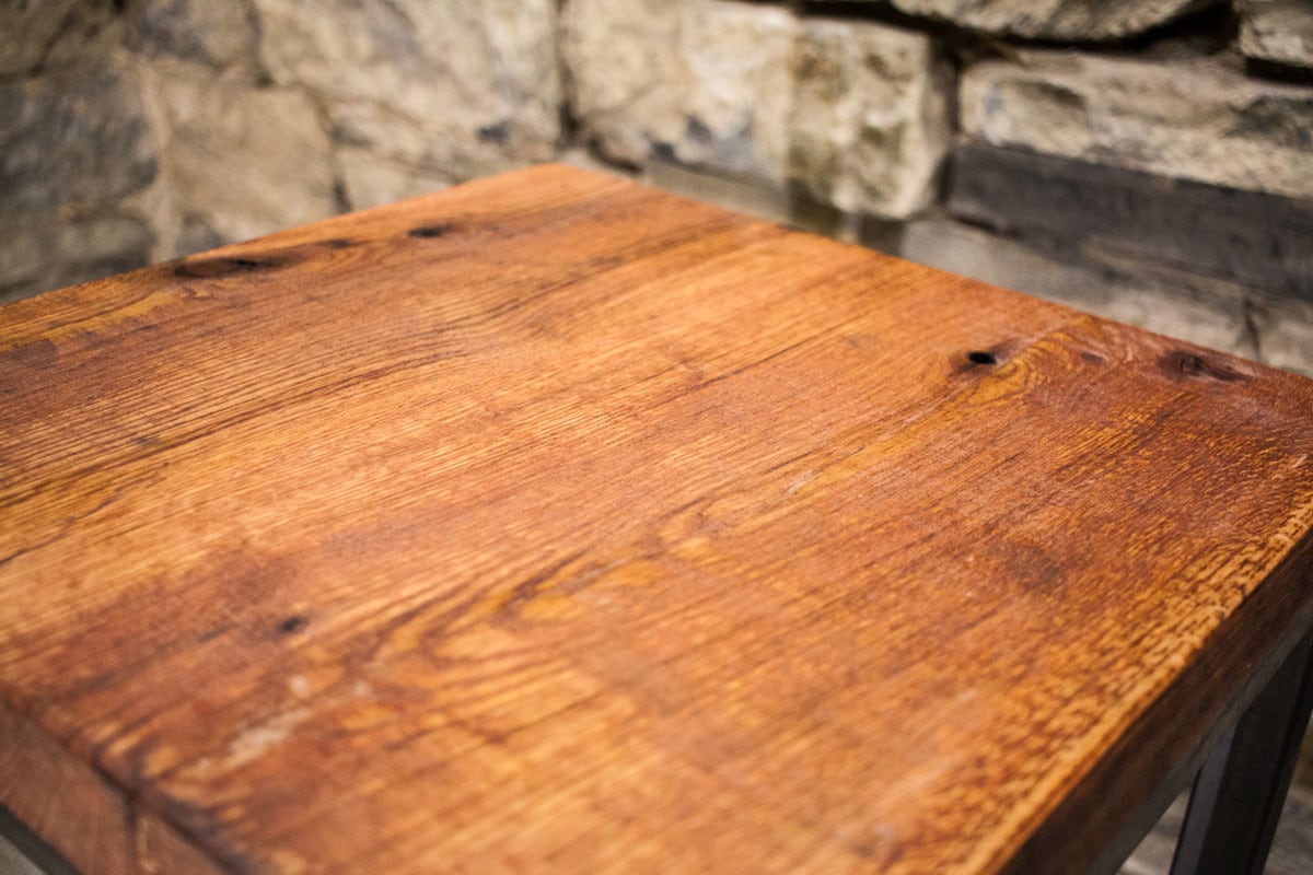 "Right Proper" Reclaimed Wood Square Stool