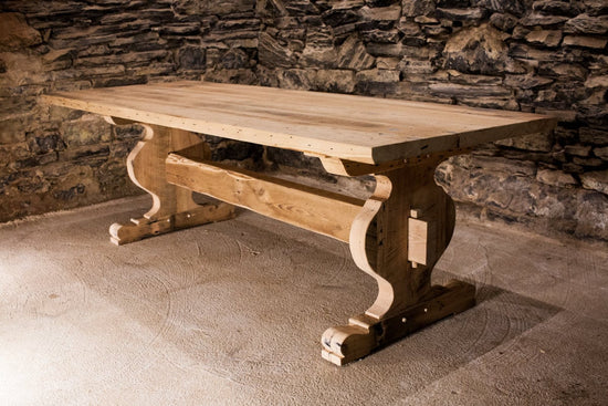 Reclaimed Oak Trestle Dining Table