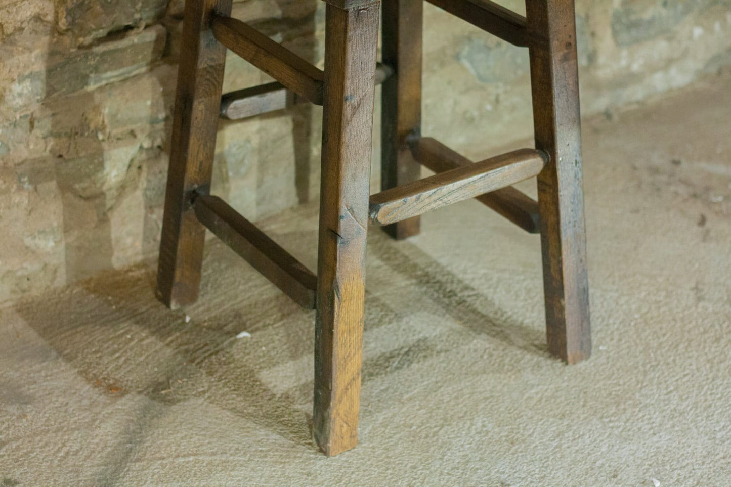 Rustic Reclaimed Barnwood Saddle Stool