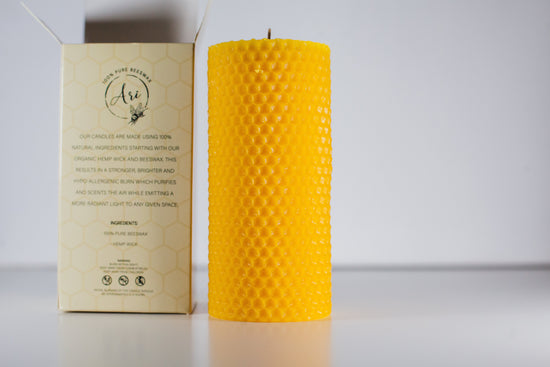 Honeycomb Pillar Candle