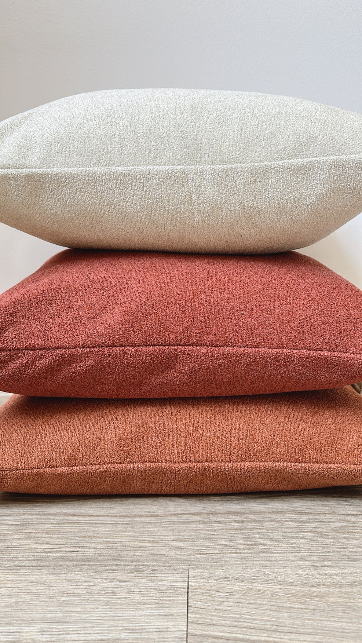 Red Rust Sherpa Pillow Cover