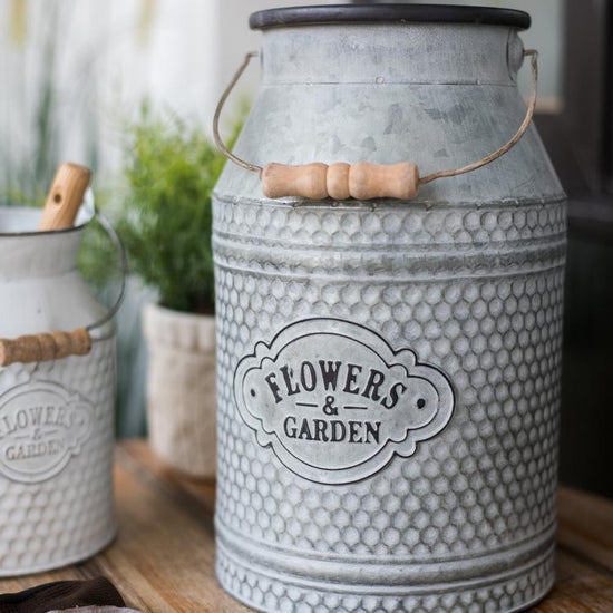 Iron Flower Garden Barrel