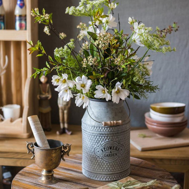 Iron Flower Garden Barrel