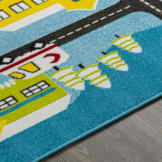 Kids Playroom Area Rug, Road