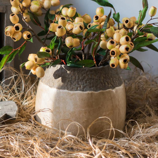 Khaki Coarse Pottery Jar