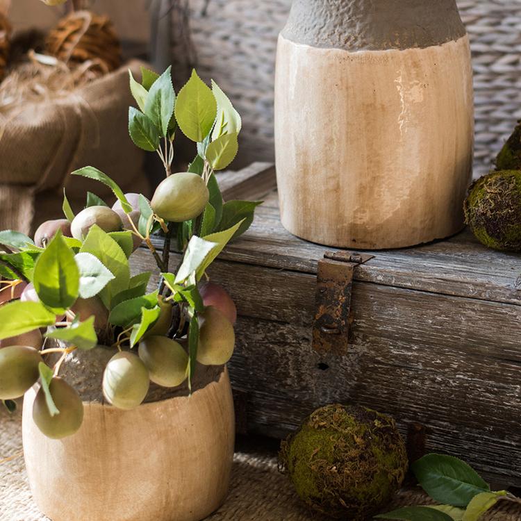 Khaki Coarse Pottery Jar