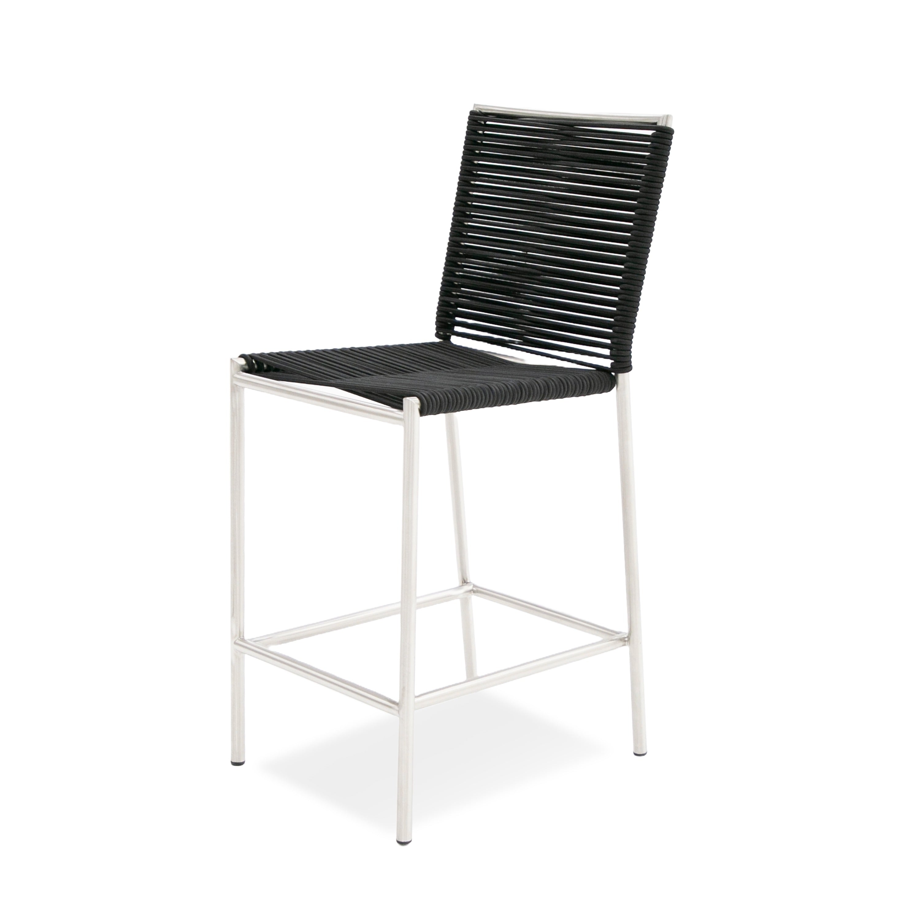 Modrest Lathrop - Modern Outdoor Black Counter Stool