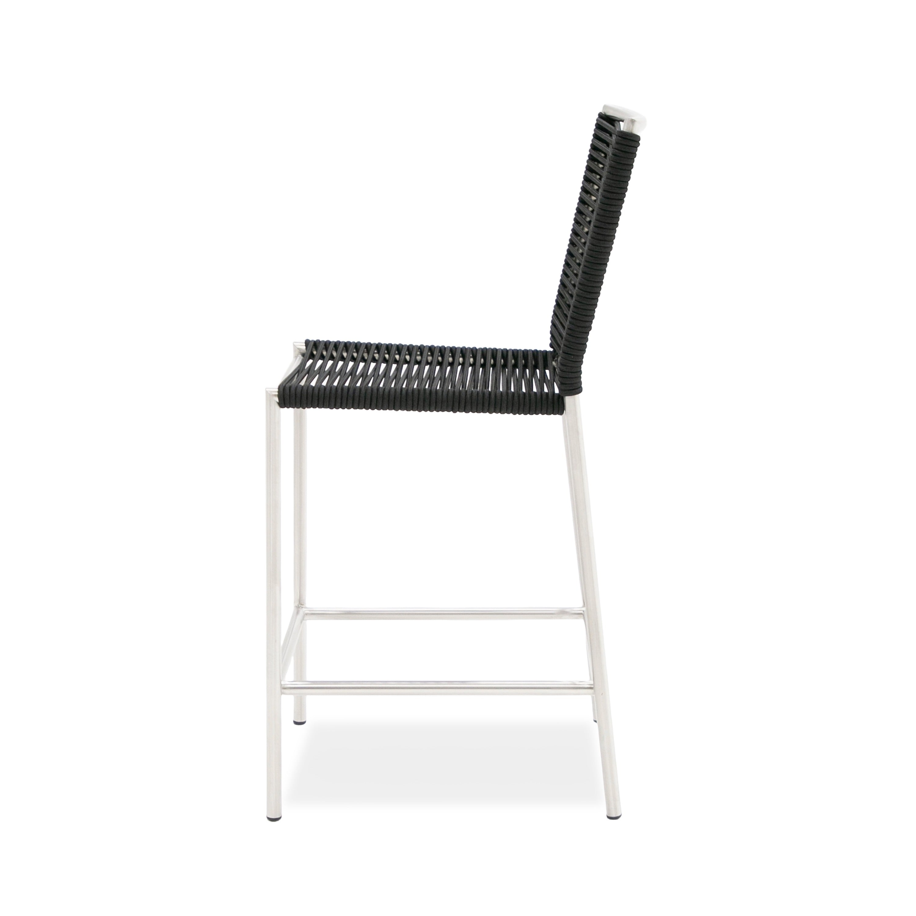 Modrest Lathrop - Modern Outdoor Black Counter Stool