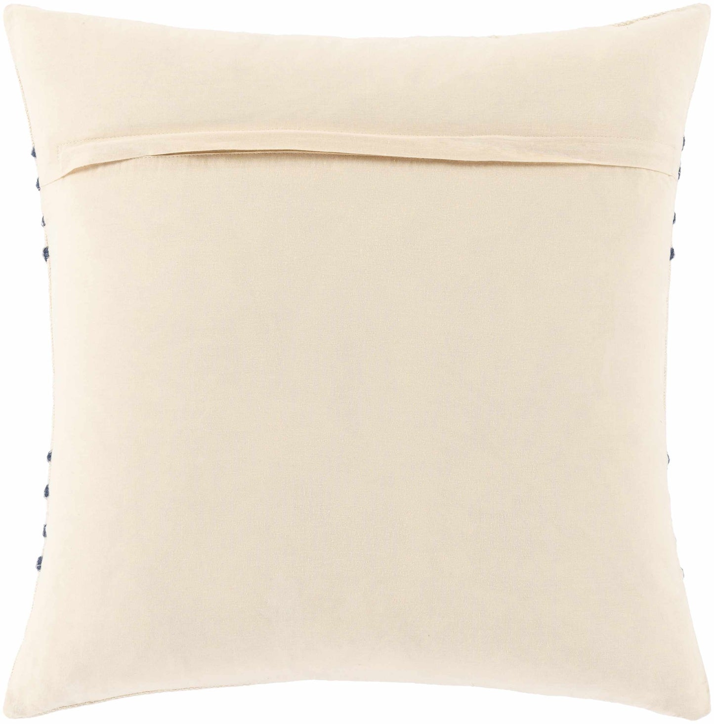 Listie Striped Accent Pillow, Beige & Navy